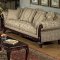 Beige Clarissa Carmel Fabric Traditional 2Pc Sofa Set w/Options