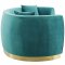 Resolute Sofa in Teal Velvet Fabric by Modway