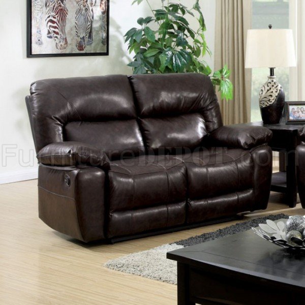 Stallion brown outlet reclining sofa