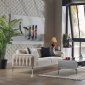 Loretto Sofa Bed in Cream Fabric by Bellona w/Options