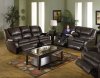 Catnapper Coffee Top Grain Leather Allegro Reclining Sofa Set