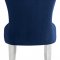 Carmen Dining Chair 743 Set of 2 Navy Velvet Fabric by Meridian