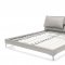 Ascend Upholstered Bed Light Gray Full Leather by Beverly Hills