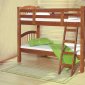 Honey Pine Finish Contemporary Twin Bunk Bed