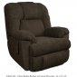 Chocolate Fabric Elegant Parachute Pull Rocker Recliner