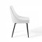 Viscount Dining Chair 3809 Set of 2 White Fabric by Modway