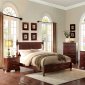 Morelle Bedroom 5Pc Set 1356C in Cherry by Homelegance w/Options