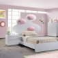 Lola Bedroom in White & Pink by Global w/Optional Casegoods