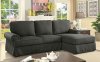 Badalona II Sectional Sofa CM6377GY in Gray Linen-Like Fabric