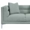 Vernice Sofa & Loveseat 9809FG in Fog Gray by Homelegance