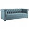 Heritage Sofa in Sea Blue Velvet Fabric by Modway w/Options