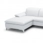 1911B Sectional Sofa in White Bonded Leather by J&M