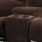 1301 Motion Sectional Sofa in Chocolate & Brown by Global