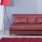 Eco Rest Sofa Bed in Zen Burgundy Leatherette by Casamode