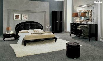 Modern Black Finish Magic Bedroom by Camelgroup, Italy [EFBS-Magic-Comp11]