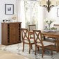 F2451 7Pc Dining Set in Oak & Ivory by Poundex w/Options