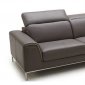 1727 Premium Leather Sectional Sofa in Mudslide Brown by J&M