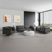 Tadi Sofa LV04510 in Gray Leather by Acme w/Options