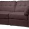 Warren Sectional Sofa Brown Bonded Leather - Wholesale Interiors