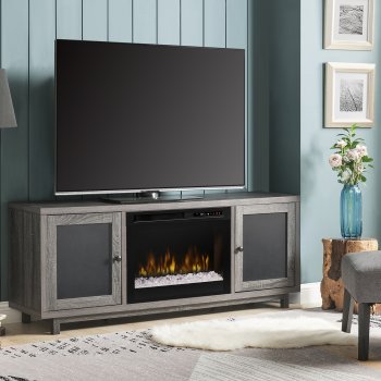 Jesse Electric Fireplace Media Console by Dimplex w/Crystals [SFDX-Jesse Crystals]