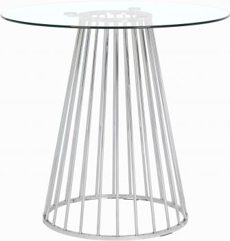 Gio Counter Height Dining Table 754 w/Chrome Metal Base [MRDS-754 Gio]