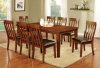 Foxville CM3914-T Dining Table 5Pc Set in Cherry w/Options