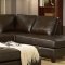 9120R Margalo Sectional Sofa in Tobacco by Leather Italia