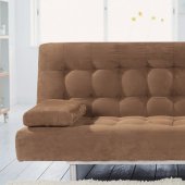 Beige, Black or Brown Microfiber Contemporary Sofa Convertible