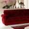 Jasmine Sofa Bed & Loveseat Set in Burgundy Chenille by Rain