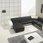 T139 Sectional Sofa in Black & White Leather by VIG