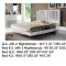 Ronda Bedroom in White & Light Grey by ESF w/ Dali Bed & Options