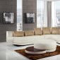 UFM208 Ivory Sectional w/Optional Ottoman & End Tables