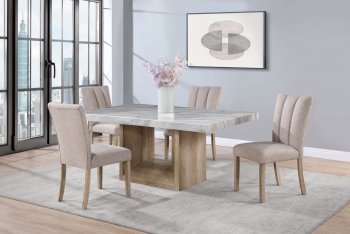 D02DT Dining Room Set 5Pc by Global w/D8683DC Chairs [GFDS-D02DT-D8683DC]