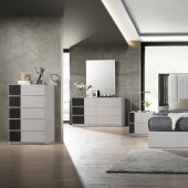 Lucia Bedroom in Gray by J&M w/Optional Casegoods