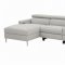 Beryl Power Sectional Sofa 650370PP in Light Grey by Coaster