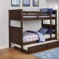 Dalton Bunk Bed 460555 in Country Brown by Coaster w/Options