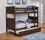 Dalton Bunk Bed 460555 in Country Brown by Coaster w/Options