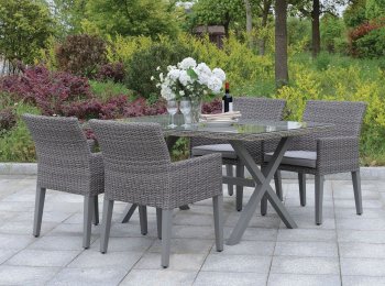 Chamberlain Outdoor Patio 5Pc Set CM-OT2223 in Gray w/Options [FAOUT-CM-OT2223-Chamberlain]