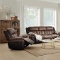 Jaylen Motion Sofa 55425 Toffee & Espresso Microfiber w/Options