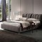 Bluemoon Platform Bed in Brown Fabric by Rossetto w/Options