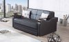 Etro Prime Loveseat Sleeper in Black Leatherette by Mobista