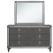 Stella Bedroom Set 5Pc in Gray by Global w/Options