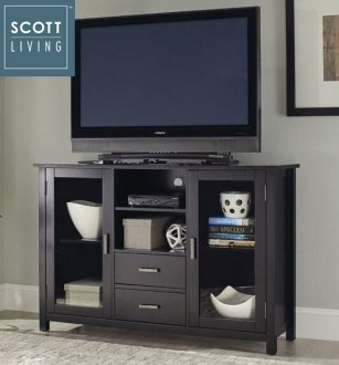 Trista TV Console 701045 in Black - Scott Living by Coaster