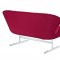 Wing Loveseat in Red Fabric by Modway