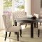 Sania CM3324BK-T Dining Table 5Pc Set in Antique Black w/Options