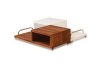 Two-Tone Finish Modern Coffee Table w/Storage