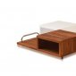 Two-Tone Finish Modern Coffee Table w/Storage