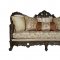 Devayne Sofa 50685 Dark Walnut & Gold Fabric by Acme w/Options