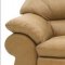 Camel Full Leather Modern Living Room Sofa & Loveseat Set