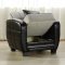 Modern Cream & Black Two-Tone Living Room w/Storage Sleeper Sofa